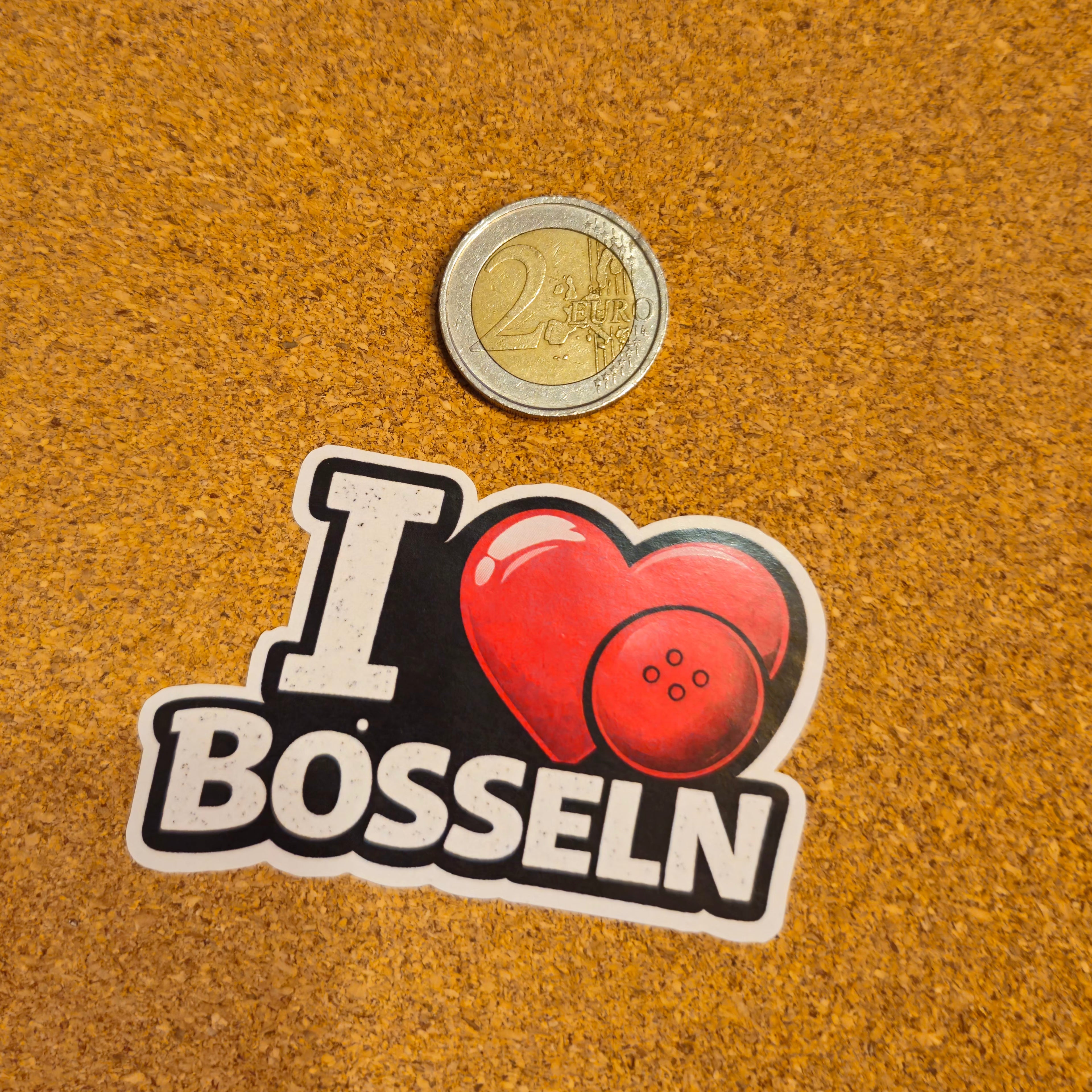 I Love Bosseln Sticker (Gummi)